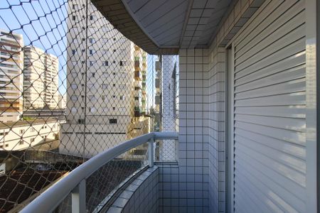 Sacada do Quarto 2 de apartamento para alugar com 2 quartos, 75m² em Guilhermina, Praia Grande