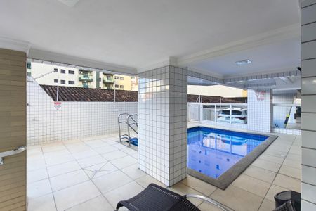 Área comum - Piscina de apartamento para alugar com 2 quartos, 75m² em Guilhermina, Praia Grande