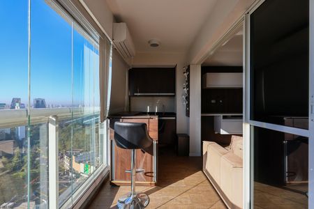 Varanda da Sala de apartamento para alugar com 1 quarto, 39m² em Panamby, São Paulo