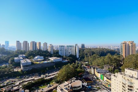 Vista da Varanda da Sala de apartamento para alugar com 1 quarto, 39m² em Panamby, São Paulo