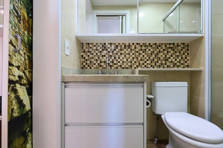 Banheiro da Suíte de apartamento para alugar com 1 quarto, 39m² em Panamby, São Paulo