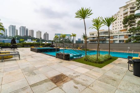 Área comum - Piscina de apartamento para alugar com 1 quarto, 39m² em Panamby, São Paulo