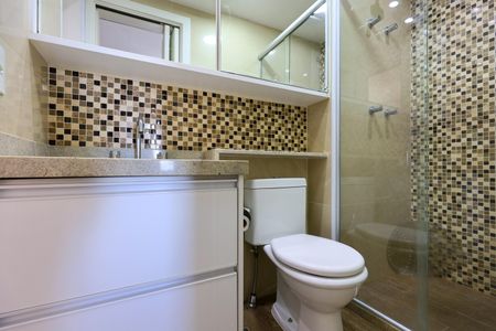 Apartamento para alugar com 39m², 1 quarto e 1 vaga Apartamento para alugar com 39m², 1 quarto e 1 vagaBanheiro da Suíte