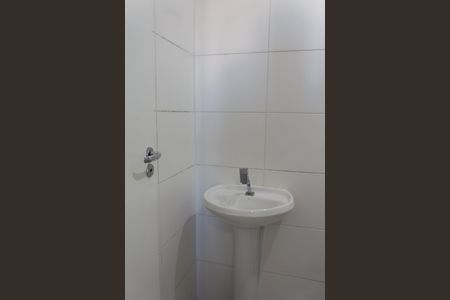 Banheiro da Suíte de apartamento à venda com 1 quarto, 28m² em Vila das Belezas, São Paulo