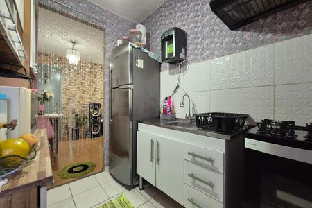 Cozinha  de apartamento à venda com 2 quartos, 44m² em Residencial Cosmos, Campinas