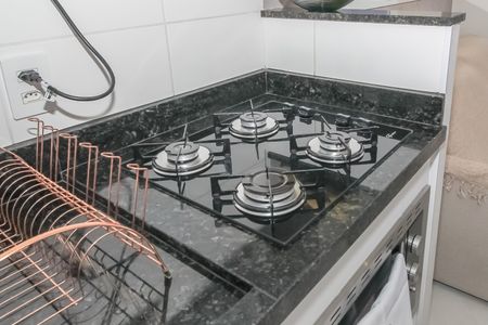 Cozinha de apartamento à venda com 1 quarto, 27m² em Barra Funda, São Paulo