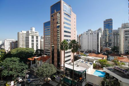 Vista da Varanda da Sala de apartamento para alugar com 1 quarto, 40m² em Cerqueira César, São Paulo