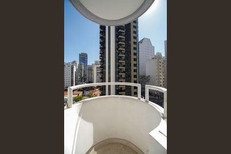 Varanda da Sala de apartamento para alugar com 1 quarto, 40m² em Cerqueira César, São Paulo