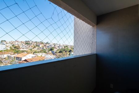 Varanda da sala  de apartamento à venda com 2 quartos, 60m² em Salgado Filho, Belo Horizonte