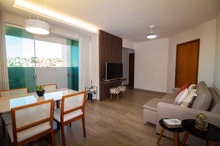 Sala de apartamento à venda com 2 quartos, 60m² em Salgado Filho, Belo Horizonte