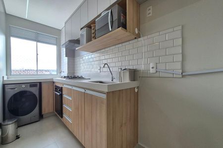 Cozinha de apartamento para alugar com 2 quartos, 47m² em Cidade Satélite Íris, Campinas
