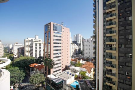 Vista da Varanda do Quarto de apartamento para alugar com 1 quarto, 40m² em Cerqueira César, São Paulo