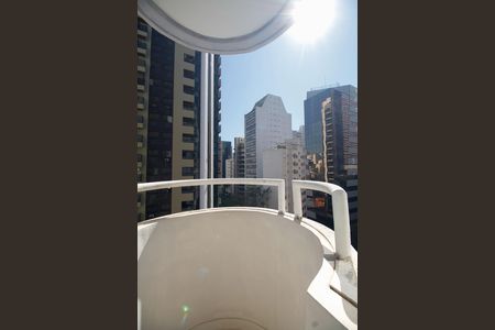Varanda do Quarto de apartamento para alugar com 1 quarto, 40m² em Cerqueira César, São Paulo