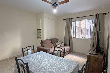 Sala de apartamento para alugar com 1 quarto, 48m² em Aparecida, Santos