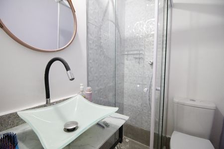 Casa de condomínio para alugar com 420m², 4 quartos e 2 vagasBanheiro da Suíte 3