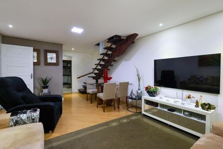 Sala de casa de condomínio para alugar com 3 quartos, 160m² em Vila Prel, São Paulo