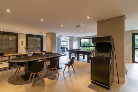 Studio para alugar com 25m², 1 quarto e sem vaga Studio para alugar com 25m², 1 quarto e sem vagaÁrea comum - Salão de jogos