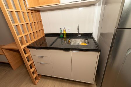 Studio para alugar com 25m², 1 quarto e sem vaga Studio para alugar com 25m², 1 quarto e sem vagaCozinha