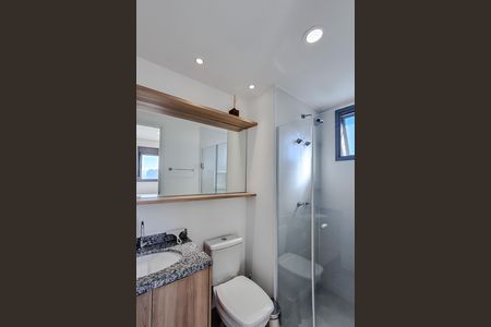 Banheiro da Suíte de kitnet/studio para alugar com 1 quarto, 28m² em Liberdade, São Paulo