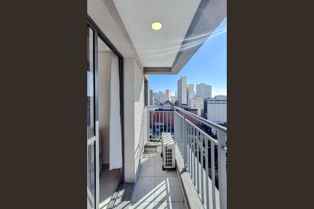 Varanda da Sala de kitnet/studio para alugar com 1 quarto, 28m² em Liberdade, São Paulo