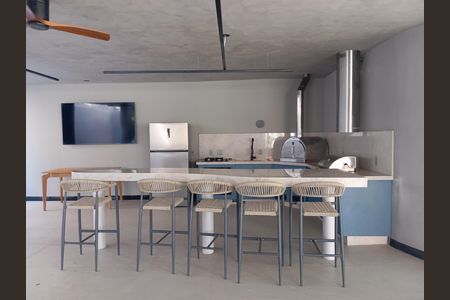Área comum - Churrasqueira de kitnet/studio para alugar com 1 quarto, 42m² em Barra da Tijuca, Rio de Janeiro