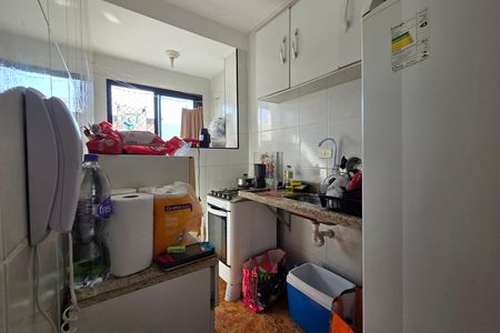 Cozinha de apartamento para alugar com 1 quarto, 37m² em Cidade Ocian, Praia Grande