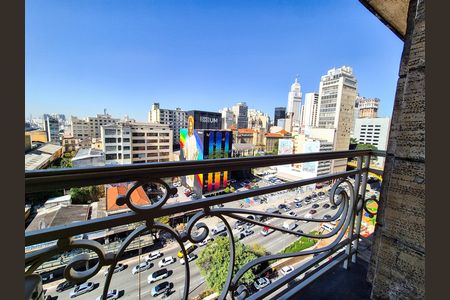 Vista da Sala de kitnet/studio para alugar com 1 quarto, 31m² em Centro Histórico de São Paulo, São Paulo