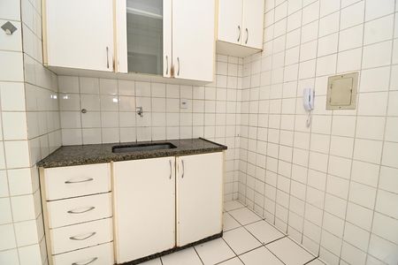 Cozinha e Área de Serviço de apartamento para alugar com 2 quartos, 55m² em Fonte Grande, Contagem