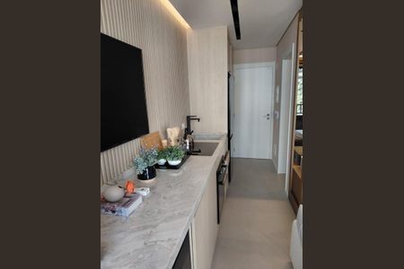 Cozinha de apartamento à venda com 1 quarto, 23m² em Cerqueira César, São Paulo