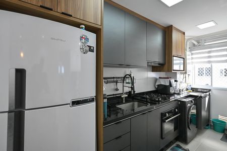 Cozinha de apartamento para alugar com 2 quartos, 43m² em Jardim Monte Alegre, Taboão da Serra