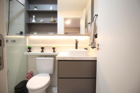 Apartamento à venda com 84m², 3 quartos e sem vagaBanheiro da Suíte 1