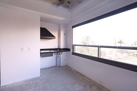 Varanda gourmet de apartamento à venda com 3 quartos, 133m² em Jardim, Santo André
