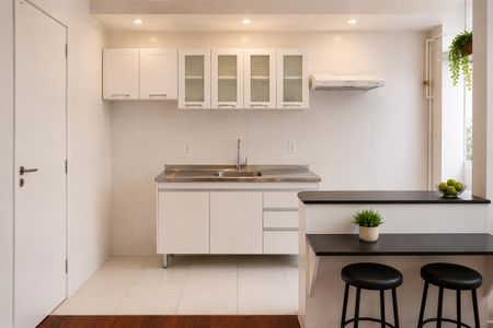 Cozinha de apartamento para alugar com 2 quartos, 42m² em Jardim Alvorada (Zona Oeste), São Paulo
