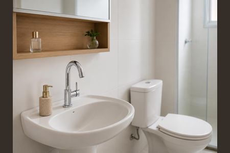 Banheiro de apartamento para alugar com 2 quartos, 42m² em Jardim Alvorada (Zona Oeste), São Paulo