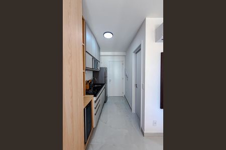 Cozinha de kitnet/studio para alugar com 1 quarto, 24m² em Chácara Klabin, São Paulo