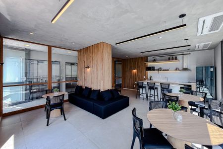 Área comum de kitnet/studio para alugar com 1 quarto, 24m² em Chácara Klabin, São Paulo