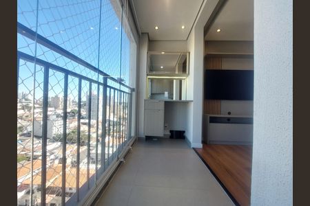 Varanda da Sala de apartamento para alugar com 2 quartos, 46m² em Jardim Santo Antoninho, São Paulo