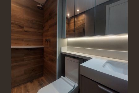 Banheiro Social de apartamento para alugar com 2 quartos, 46m² em Jardim Santo Antoninho, São Paulo
