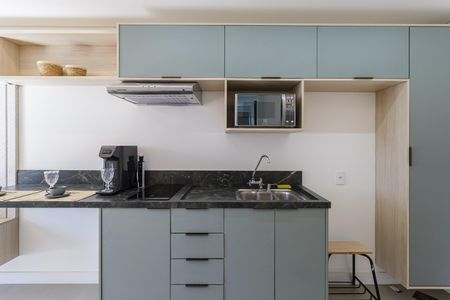 Studio para alugar com 25m², 1 quarto e sem vaga Studio para alugar com 25m², 1 quarto e sem vagaCozinha