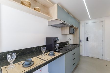 Studio para alugar com 25m², 1 quarto e sem vaga Studio para alugar com 25m², 1 quarto e sem vagaCozinha