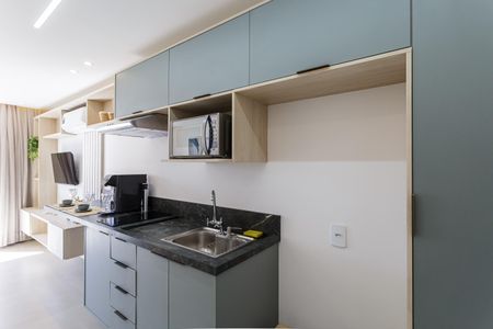 Studio para alugar com 25m², 1 quarto e sem vaga Studio para alugar com 25m², 1 quarto e sem vagaCozinha
