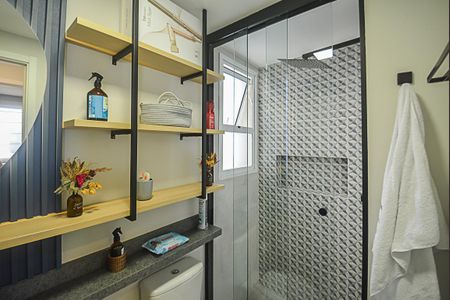 Banheiro de apartamento para alugar com 2 quartos, 54m² em Jardim Olavo Bilac, São Bernardo do Campo
