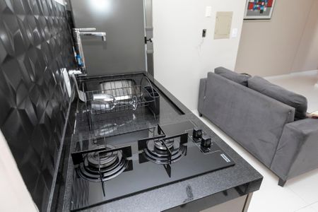 COZINHA de apartamento para alugar com 1 quarto, 50m² em Cambuí, Campinas