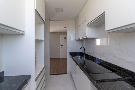 Cozinha e Área de Serviço de apartamento para alugar com 2 quartos, 46m² em São Pedro, Ribeirão das Neves