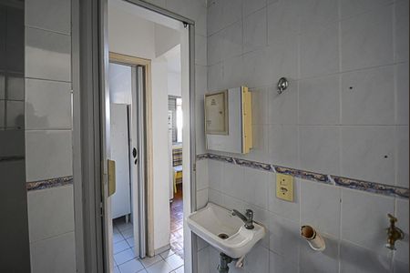 Banheiro de kitnet/studio para alugar com 1 quarto, 33m² em Assunção, São Bernardo do Campo