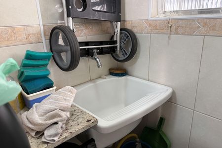 Cozinha e Área de Serviço de apartamento para alugar com 1 quarto, 49m² em Gonzaga, Santos