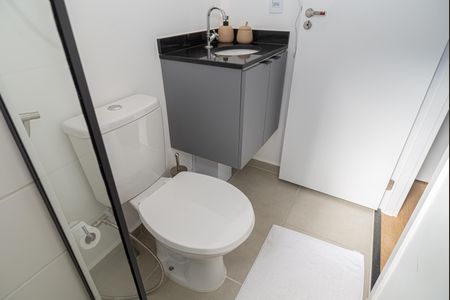 Apartamento para alugar com 25m², 1 quarto e sem vaga Apartamento para alugar com 25m², 1 quarto e sem vagaBanheiro da Suíte