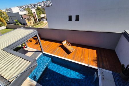 Vista da Suíte 3 de casa de condomínio à venda com 4 quartos, 350m² em Swiss Park, Campinas