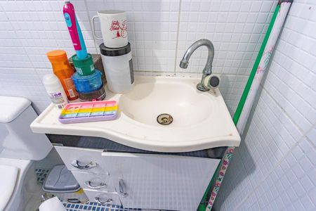 Banheiro  de apartamento à venda com 2 quartos, 59m² em Centro, Diadema