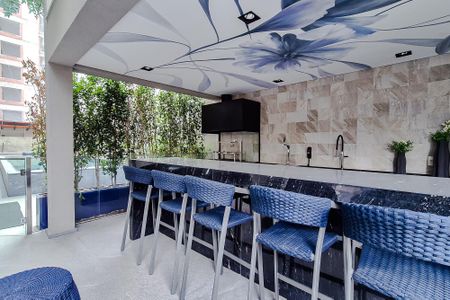 Área comum - Churrasqueira de apartamento para alugar com 1 quarto, 32m² em Perdizes, São Paulo